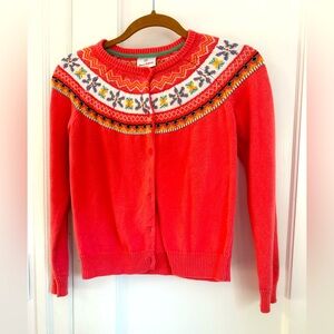 Hanna Anderson Fairisle Girls Sweater Size 140 CM